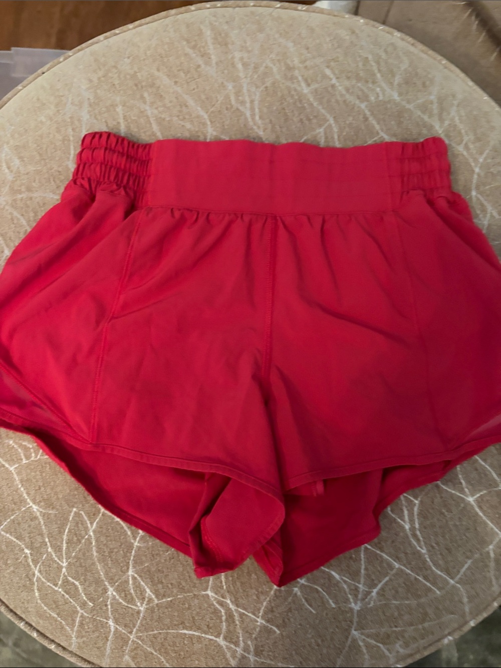 lululemon athletica Bright Red High-Rise Athletic Shorts